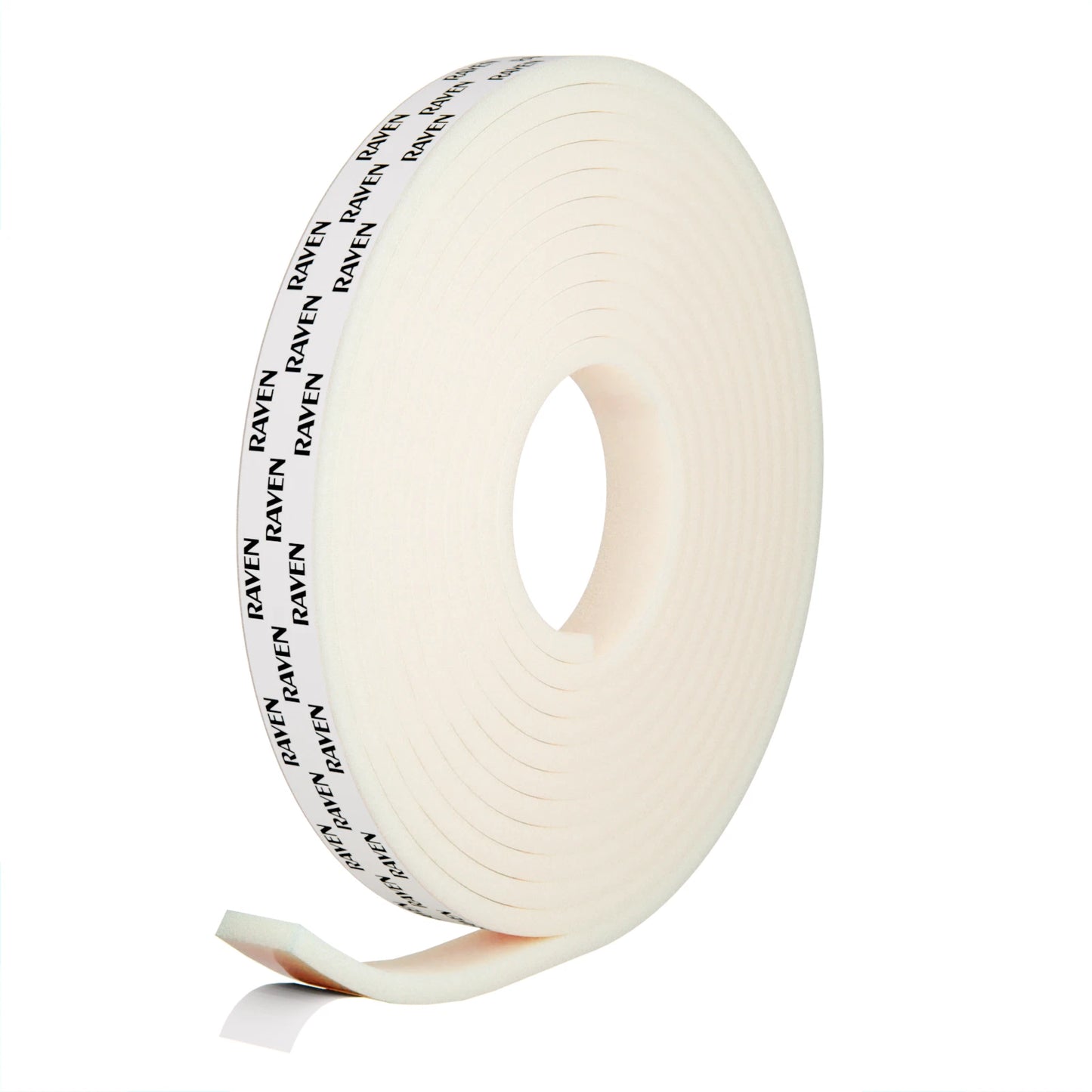 Raven 5000mm White Self-Adhesive Weather Strip, Extra Wide, Energy Efficient, 6x9mm