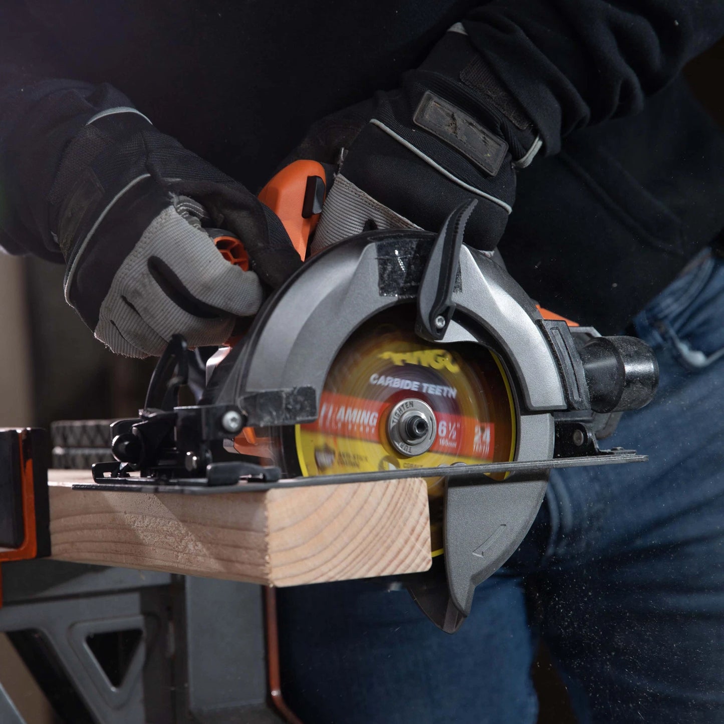 Kango 165mm 24T Wood Circular Saw Blade, Cobalt-Infused, Anti-Stick, Anti-Kickback