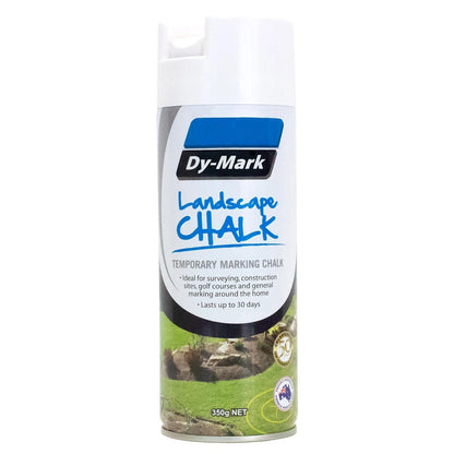 Dy-Mark 350g White Landscape Chalk - Fast-Dry, Temporary Marking, Easy Removal