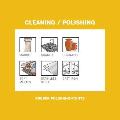 Dremel 6.4mm Rubber Polishing Point - Conic Shape for Precision & Versatile Material Use