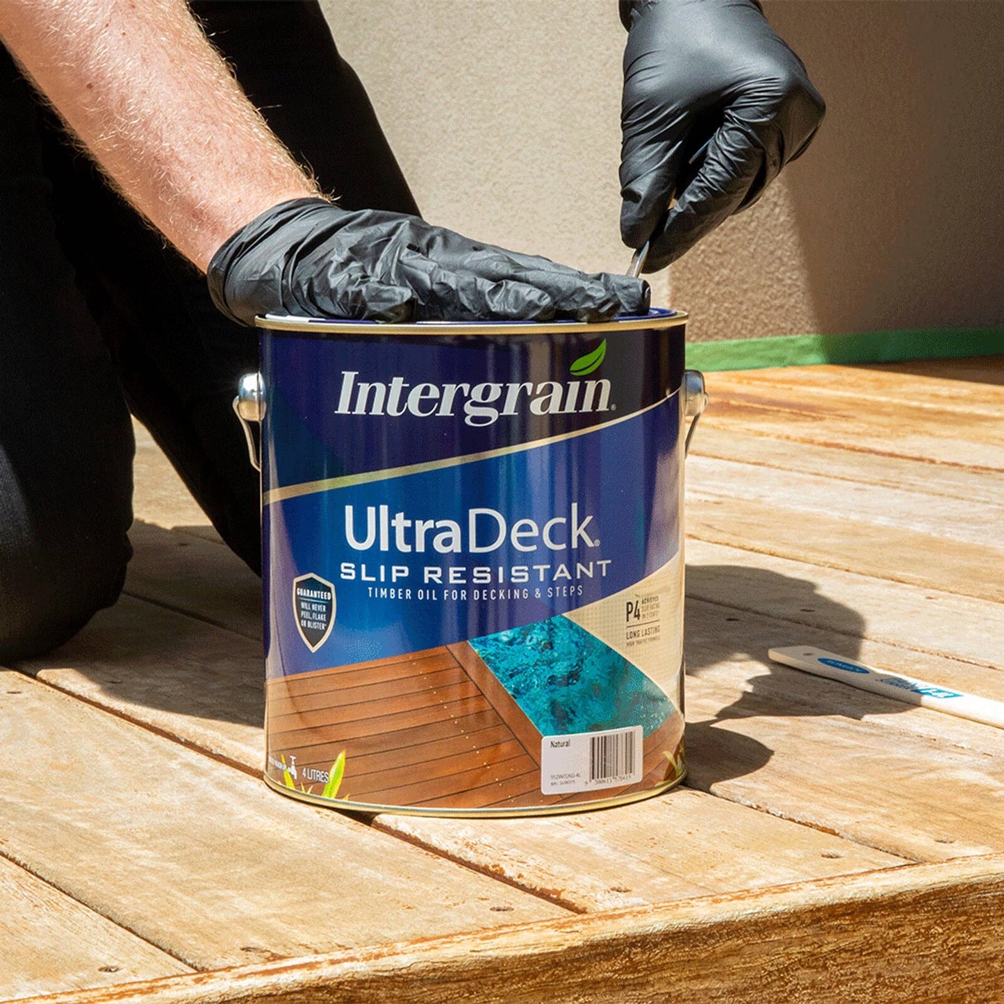 Intergrain 4L UltraDeck Slip Resistant Water-Based Decking Oil - Natural Finish