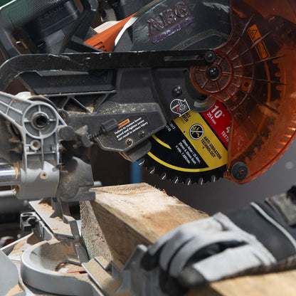 Kango 254mm 40T Mitre Saw Blade, Cobalt Teeth, Anti-Stick Coating, Thin Kerf Design