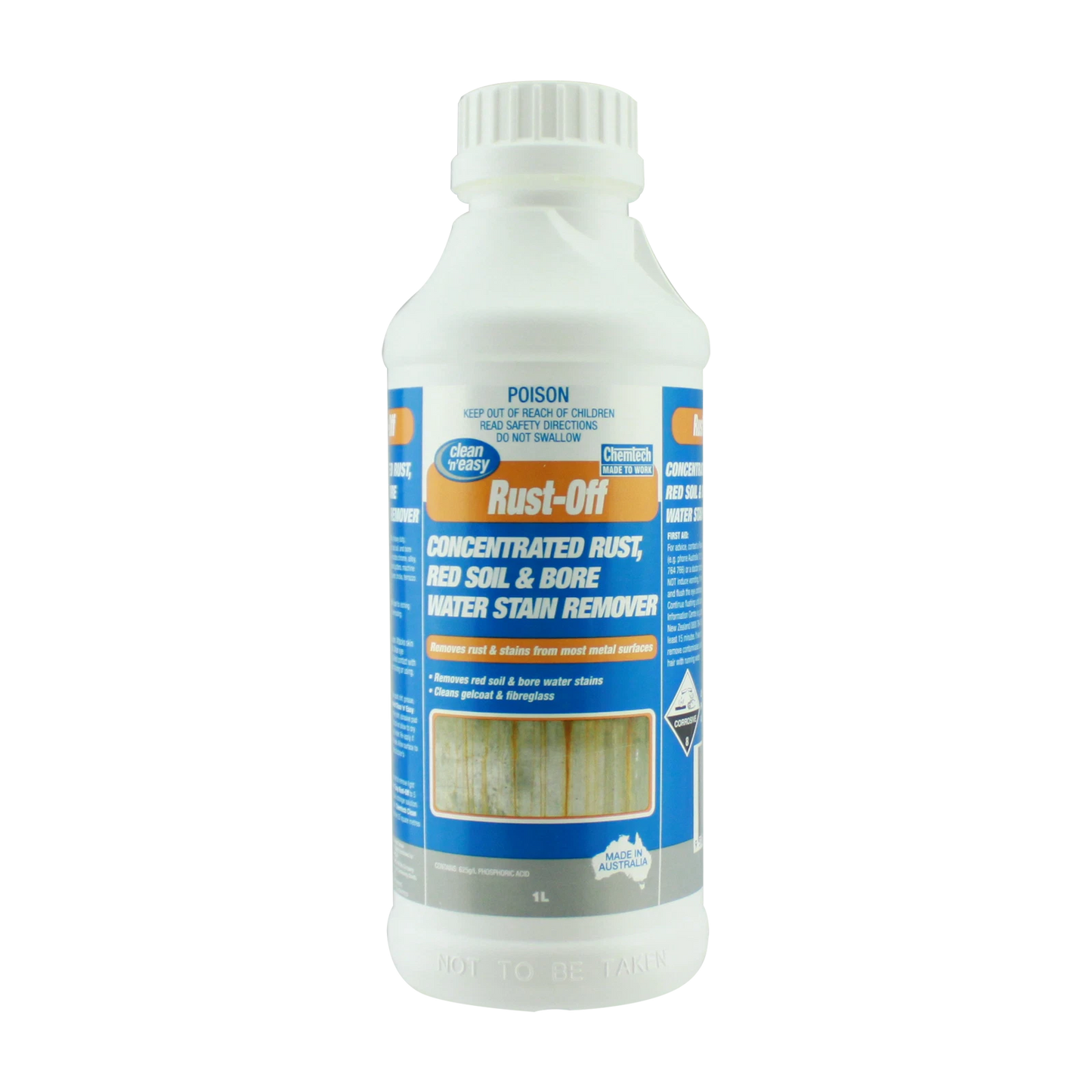 Chemtech 1L Rust Off Remover - Multi-Surface, Rust & Stain Cleaner, Versatile Use