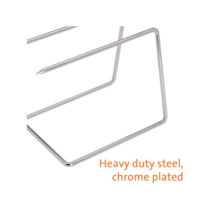 Jumbuck Roasting Prong - Dual Prong Design, Chrome-Plated, Healthy Grilling, 130mm x 145mm x 190mm