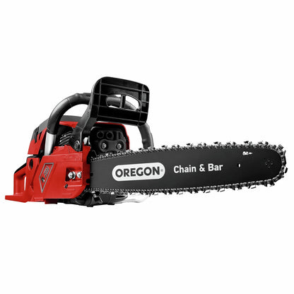 Full Boar 20" 53cc 2-Stroke Petrol Chainsaw, Oregon Bar, Safety Brake, Anti-Vibration Handle