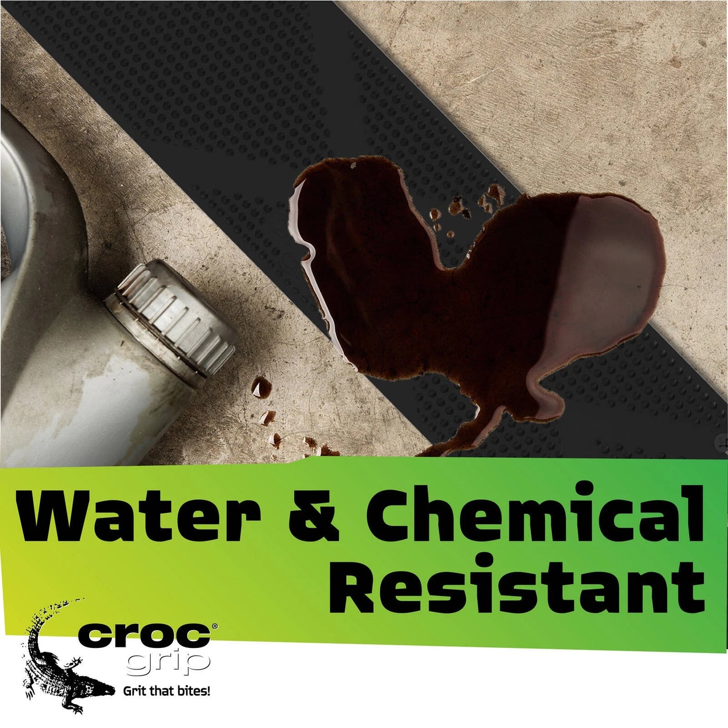 Croc Grip Black Grip Treads 400x100mm 3 Pack - Slip Resistant, Durable, Easy Install