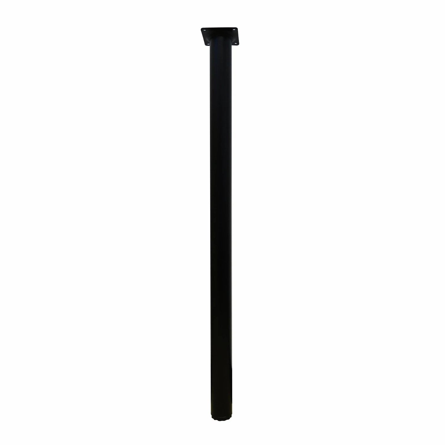 Adoored Black Metal Round Furniture Leg 40x710mm, Easy Install, Modern Design