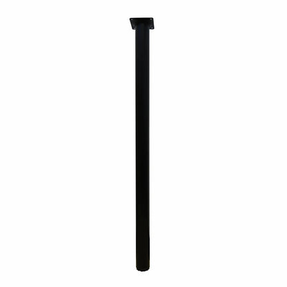 Adoored Black Metal Round Furniture Leg 40x710mm, Easy Install, Modern Design