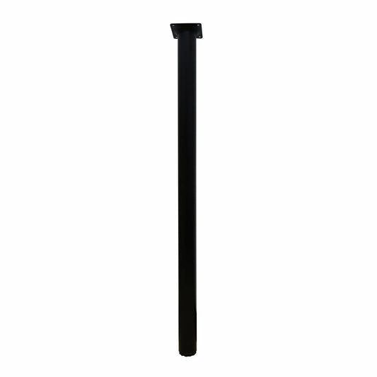 Adoored Black Metal Round Furniture Leg 40x710mm, Easy Install, Modern Design
