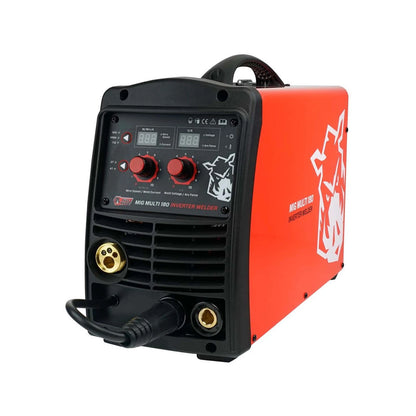 Full Boar Multi Inverter Welder 180A, MIG/Stick/TIG, IGBT Tech, Digital Display, Red