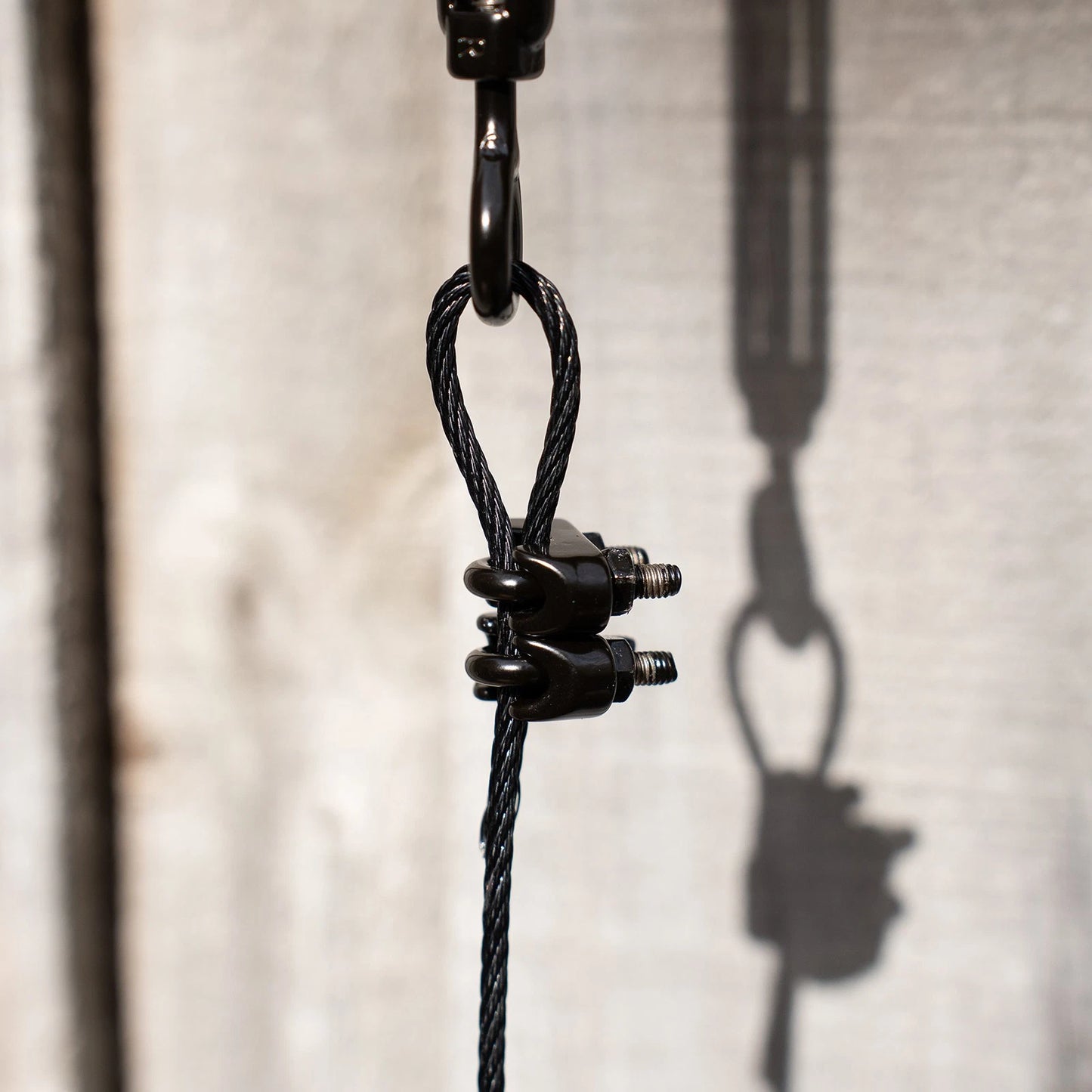 Taskmaster 3mm Black 316 Stainless Steel Wire Rope Grips - 12 Pack, Marine Grade, Swageless