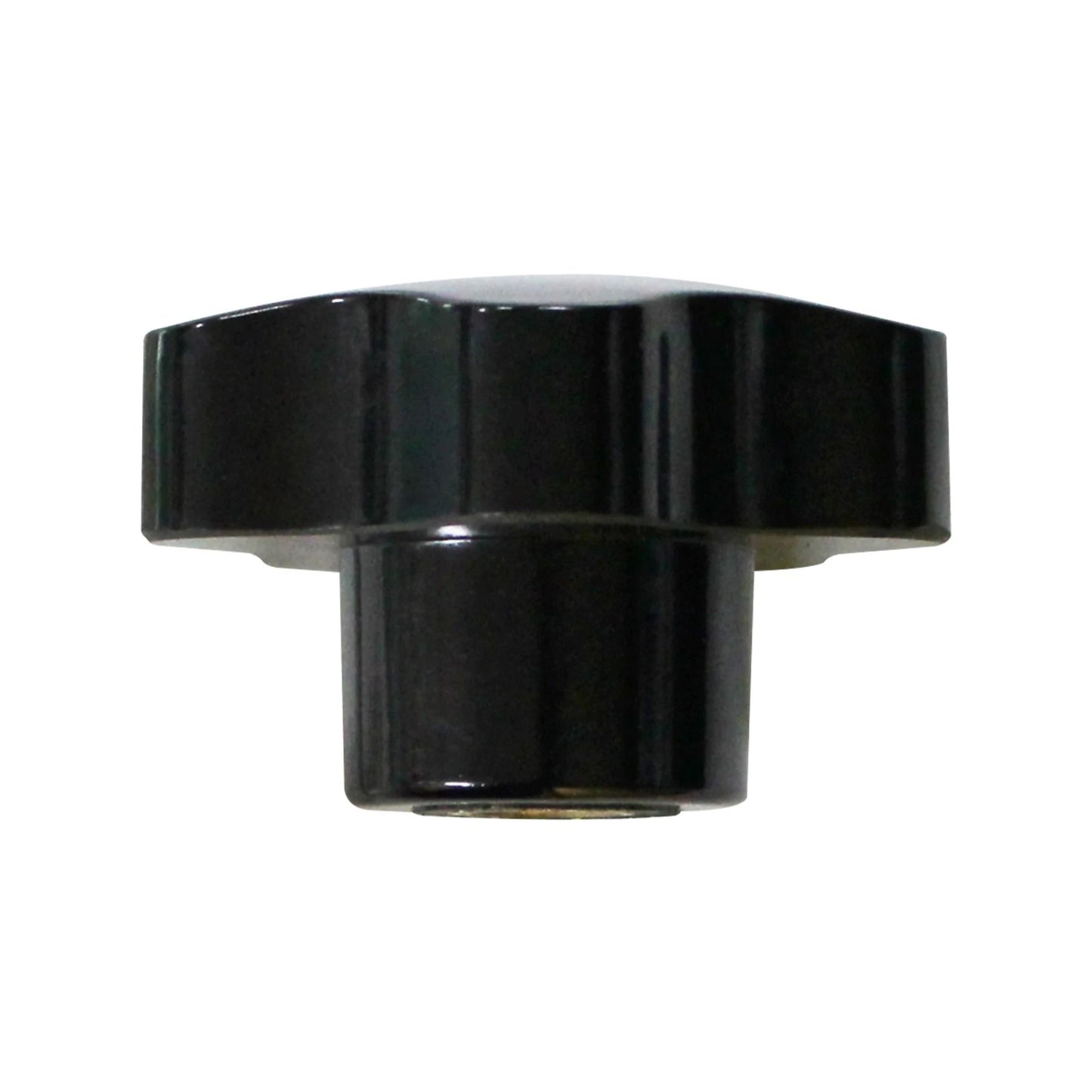 Richmond M10 Hand Nut - Black Bakelite Head, Brass Insert, Five Lobes Design, 50mm Diameter