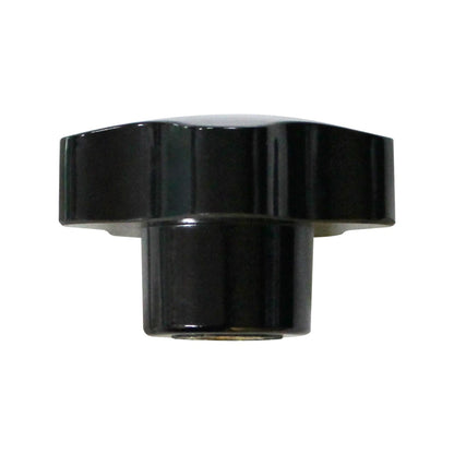 Richmond M10 Hand Nut - Black Bakelite Head, Brass Insert, Five Lobes Design, 50mm Diameter