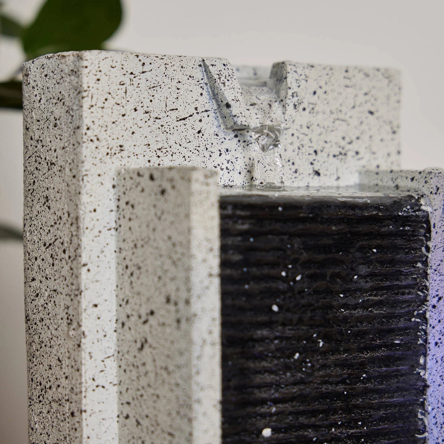 Northcote Pottery Ripple Falls Indoor Water Feature with Light, 15x13x24cm