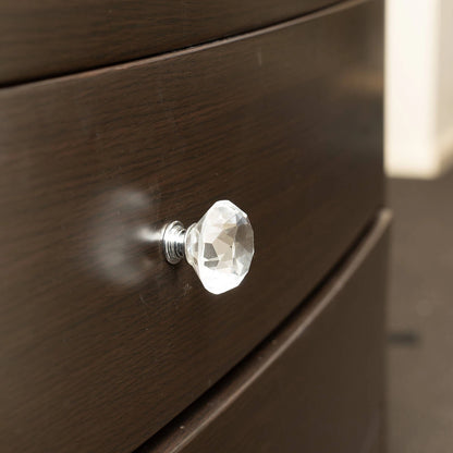 Taskmaster 40mm Crystal Knobs 4 Pack - Easy Install, Contemporary Design, Transparent