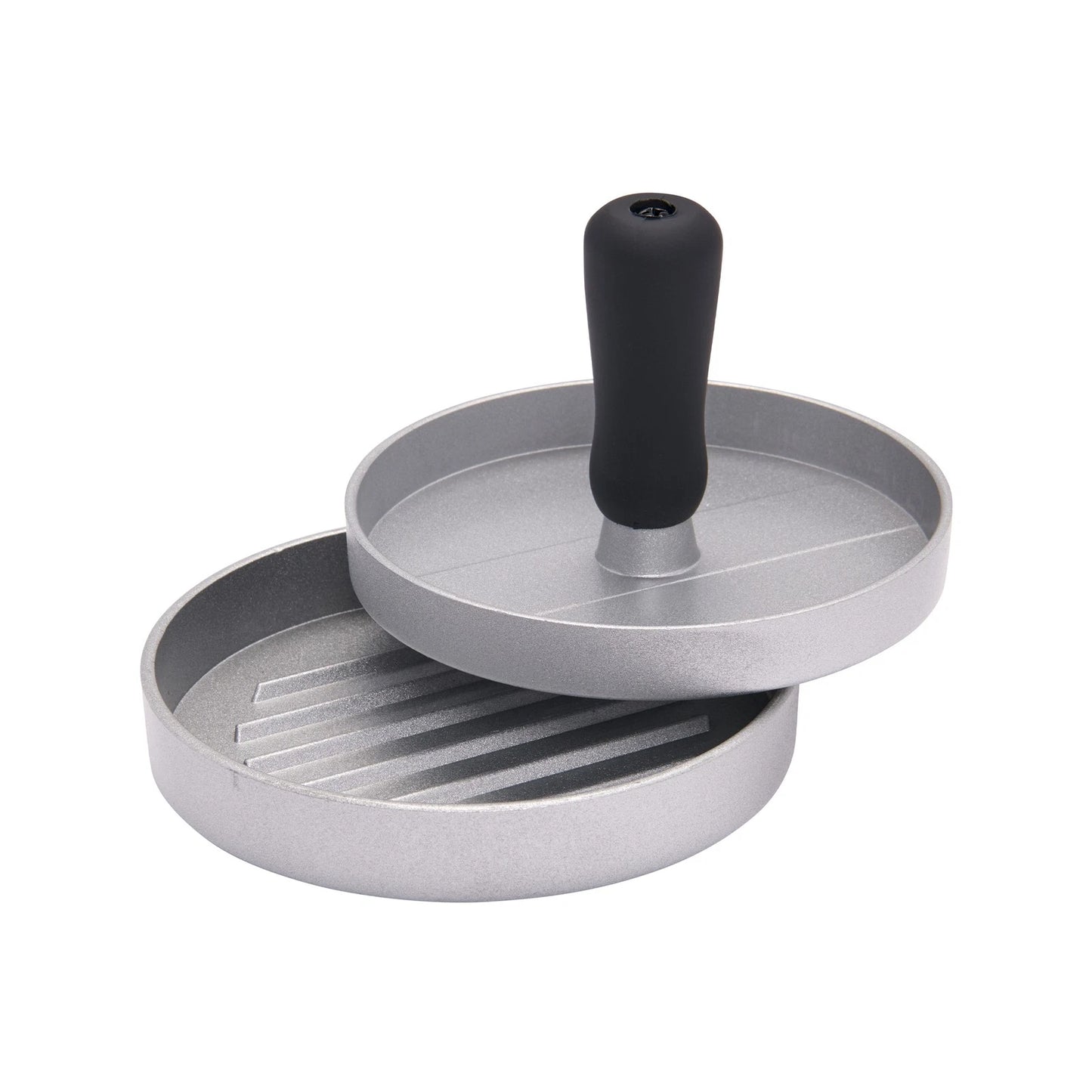 Jumbuck Cast Aluminium Non-Stick Hamburger Press with Comfortable Handle, 120mm Width
