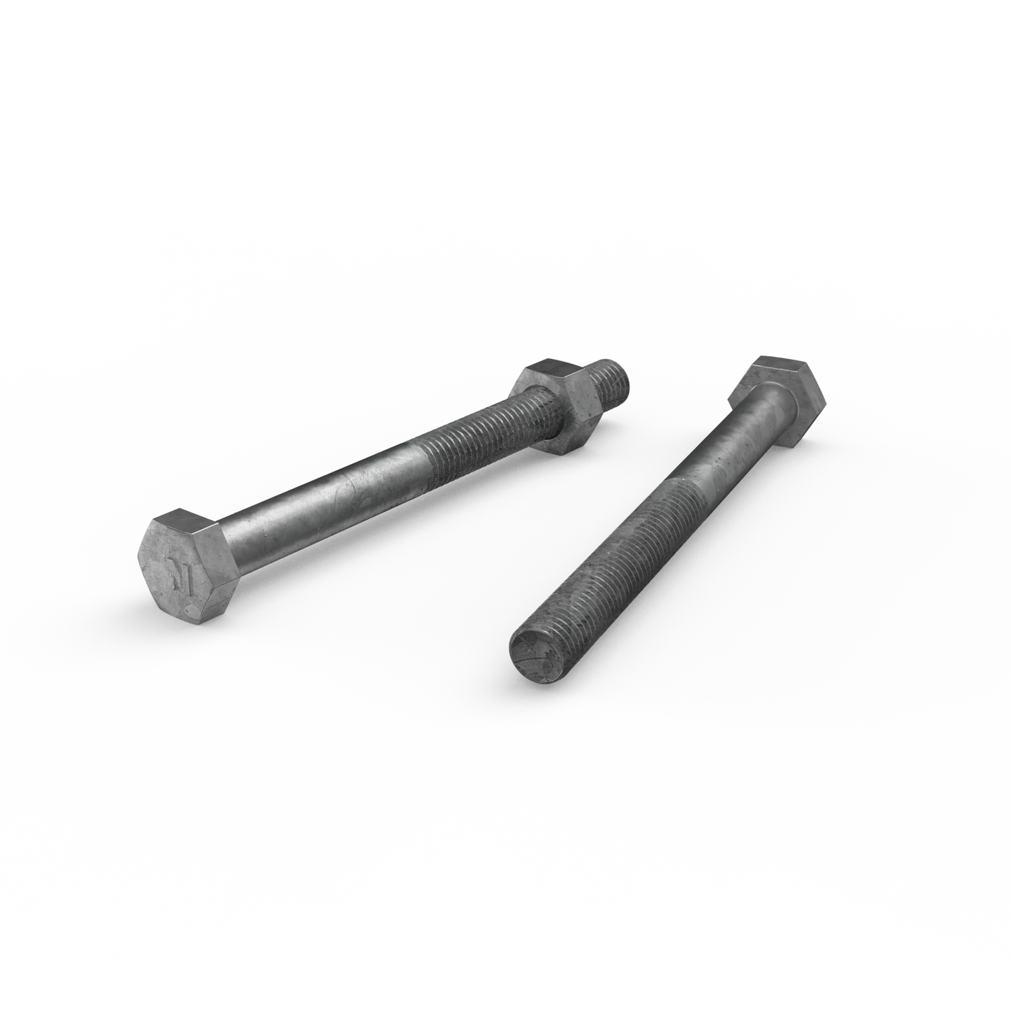 ZENITH M10 x 110mm Galvanised Hex Head Bolts & Nuts, Corrosion Resistant