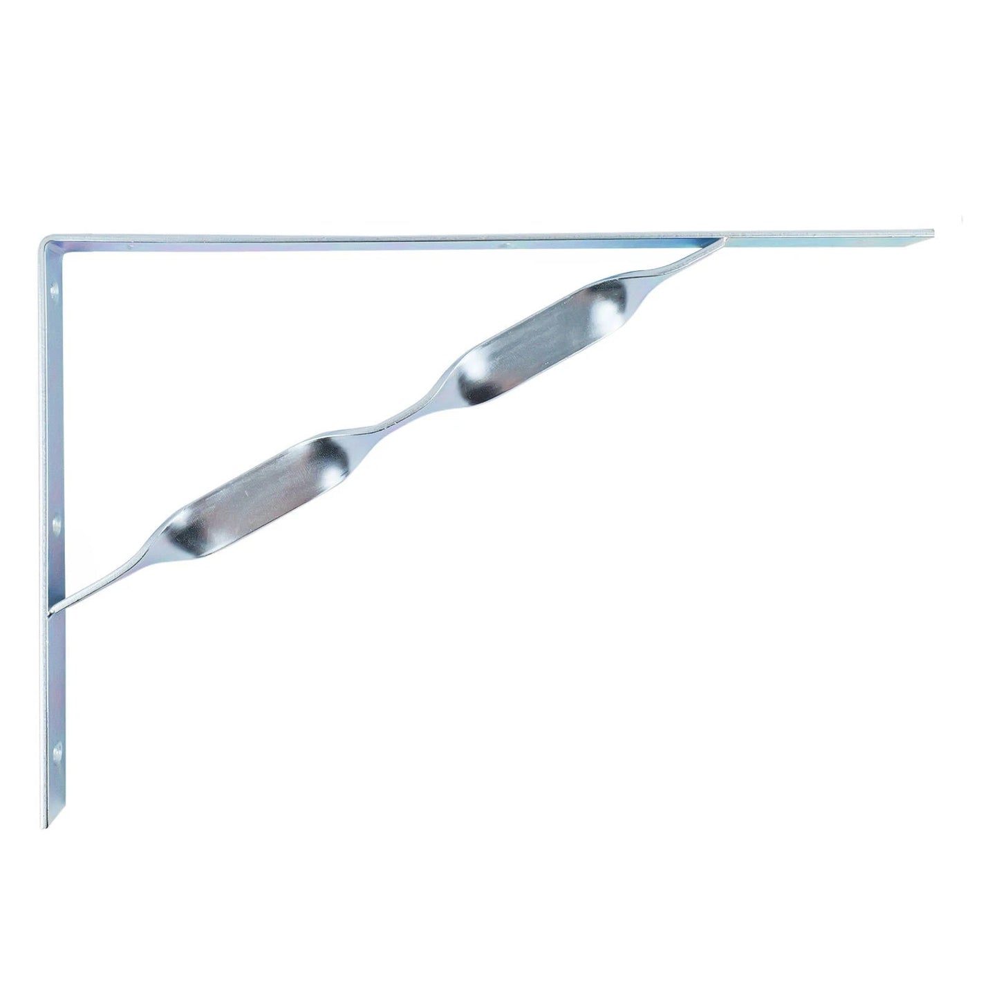 Carinya Heavy Duty 400x250mm Zinc Plated Twisted Stay Bracket 300kg Load Capacity