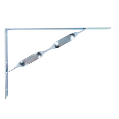 Carinya Heavy Duty 400x250mm Zinc Plated Twisted Stay Bracket 300kg Load Capacity