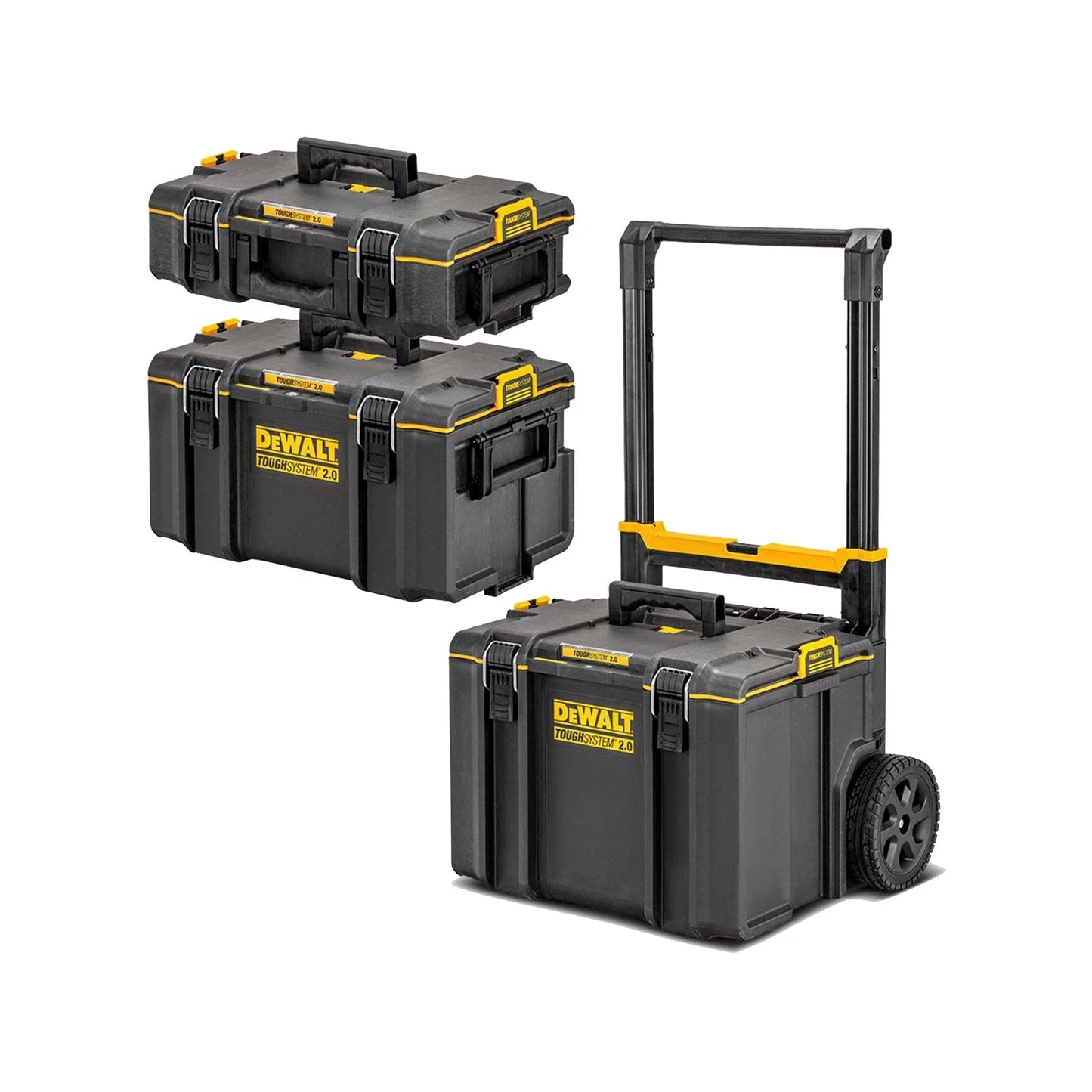 DeWALT ToughSystem 2.0 3-in-1 Toolbox Bundle, IP65 Water Seal, Portable & Lockable