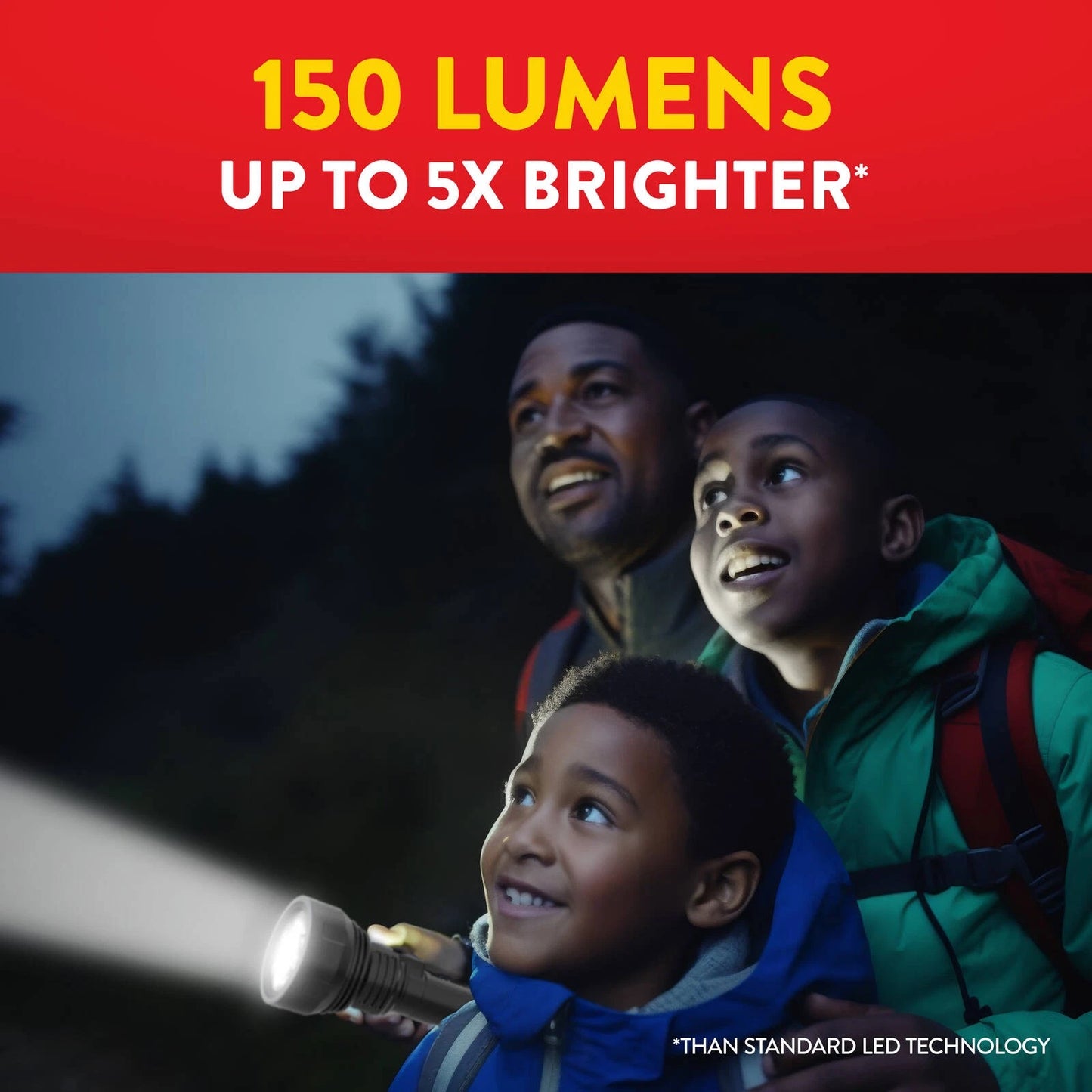 Eveready Rechargeable Torch 150 Lumen, USB Charging, Multiple Modes, High Brightness