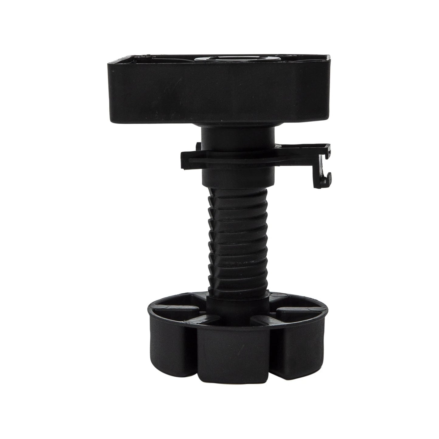 Hafele 100mm Black Adjustable Screw-On Leg Set with Plinth Clips - 20 Pack