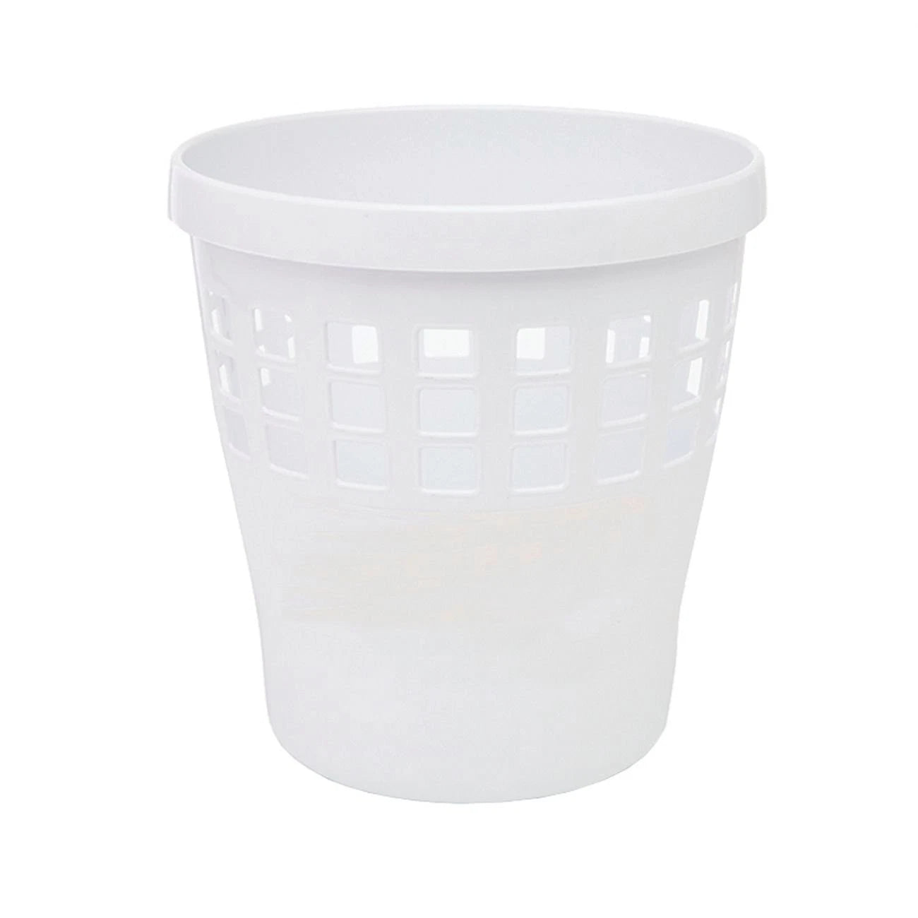 Ezy Storage 10L White Plastic Waste Basket for Indoor Use