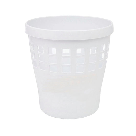 Ezy Storage 10L White Plastic Waste Basket for Indoor Use
