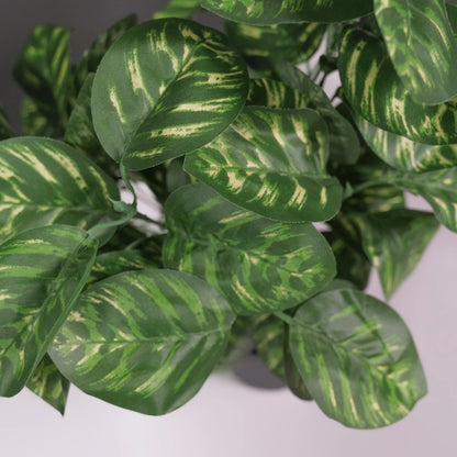 UN-REAL 45cm Artificial Peacock Leaves Plant, Realistic, Maintenance-Free, Indoor Use