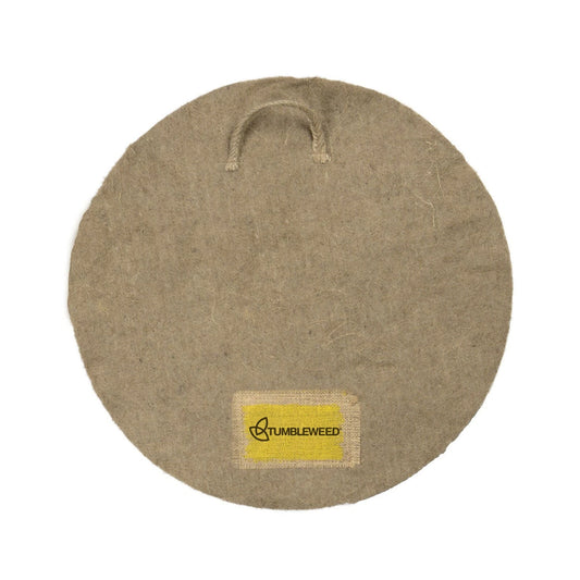 Tumbleweed Round Worm Blanket - Natural Jute Fibre, Durable, Breathable, 470mm x 470mm