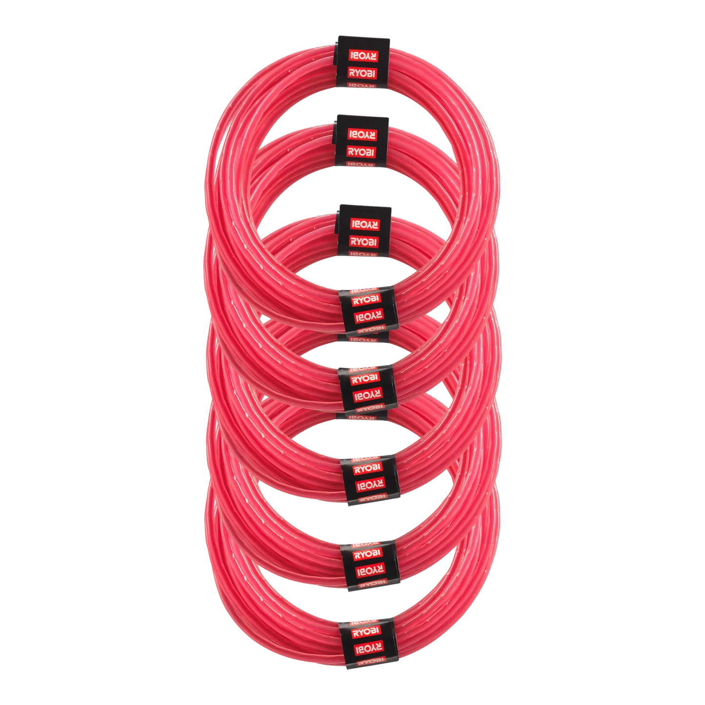 Ryobi 2.4mm Pre-Cut Spools 5 Pack for Line Trimmers - Easy Replacement & Durable Design