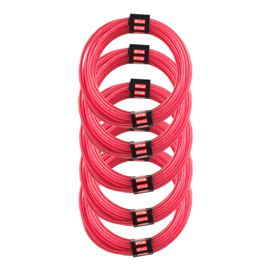 Ryobi 2.4mm Pre-Cut Spools 5 Pack for Line Trimmers - Easy Replacement & Durable Design