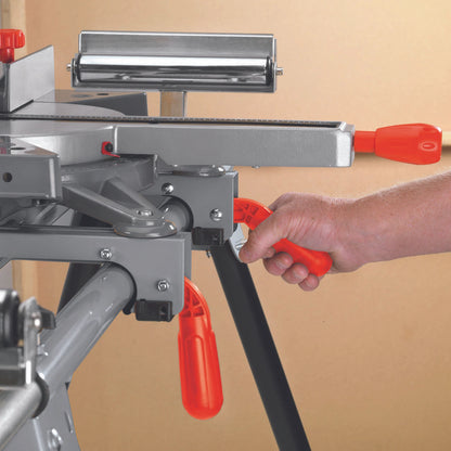Ozito Mitre Saw Stand, All-Steel, Tool-Free Assembly, Folding Legs, 150kg Capacity