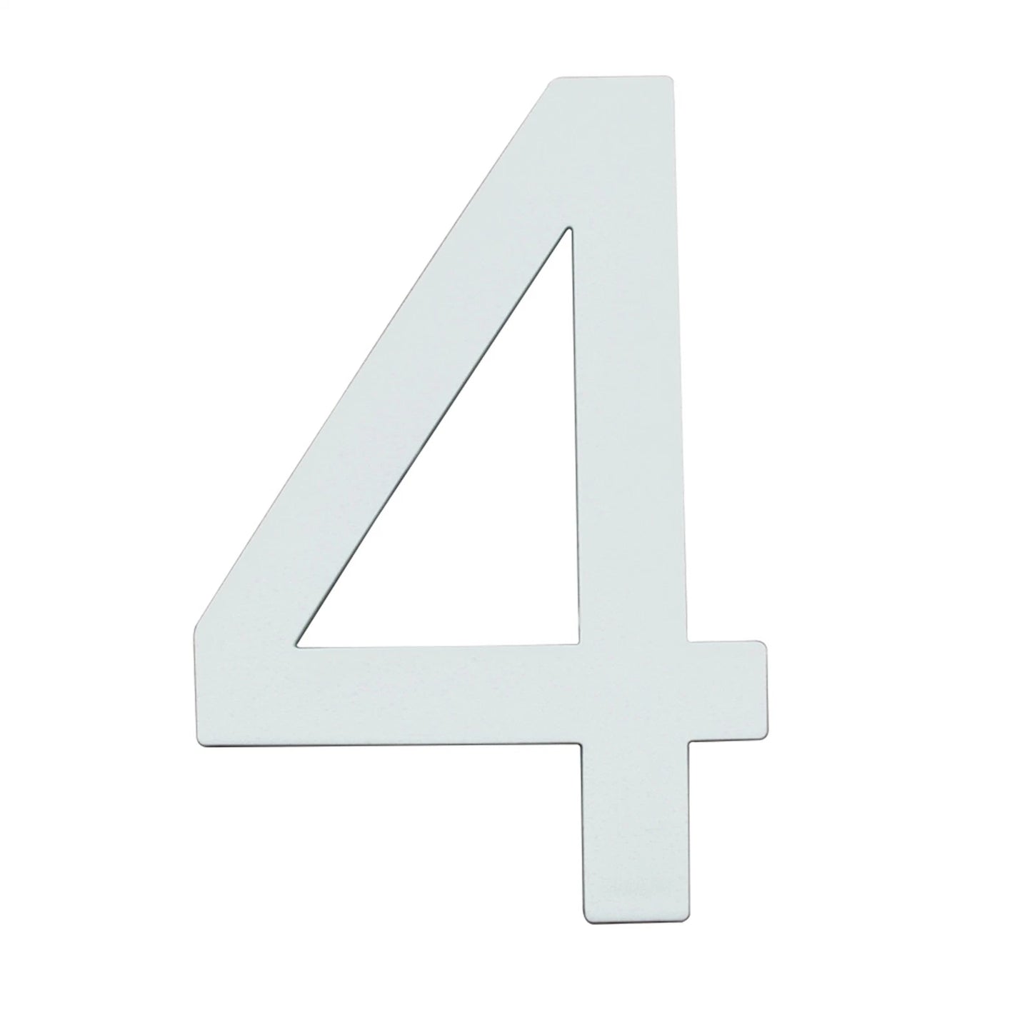 Sandleford Glow In Dark Acrylic House Number 4, 90mm, Weather Resistant, Easy Install