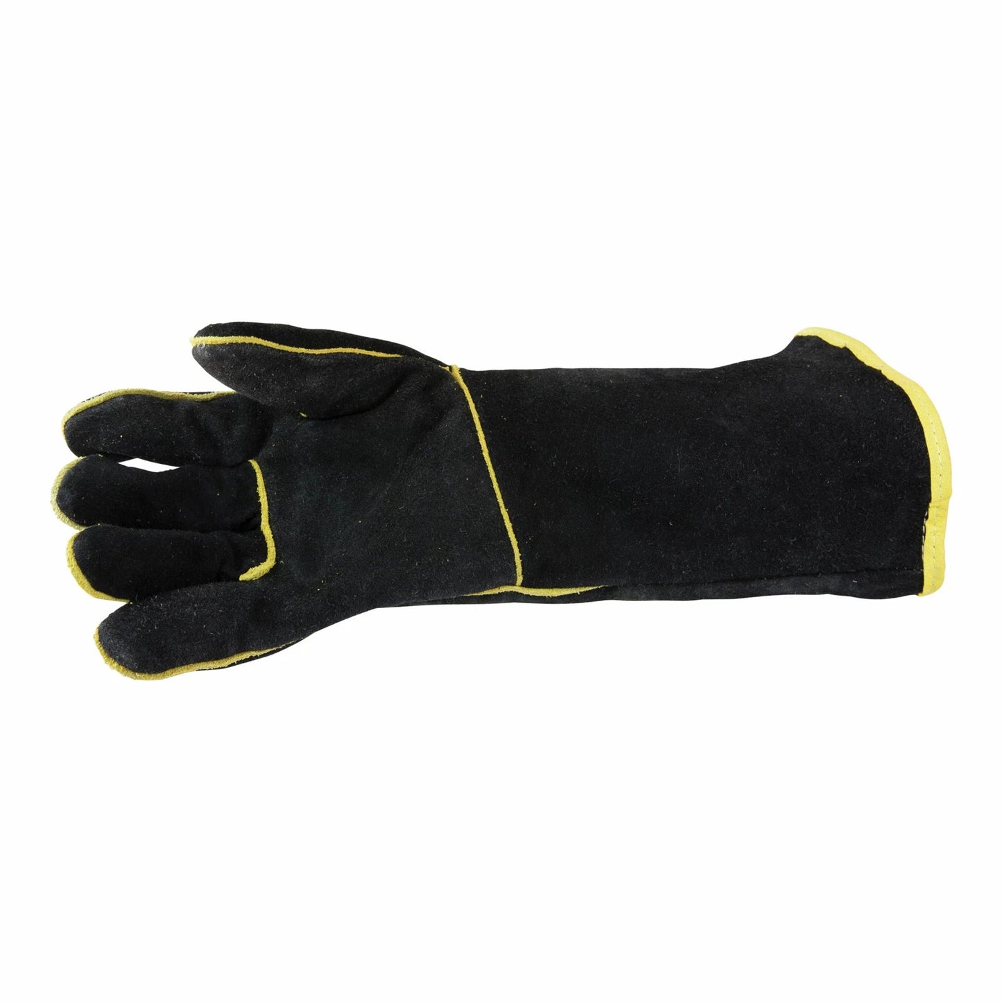Bossweld 16" Black & Gold Welding Gloves, Heavy Duty, Fully Lined, Extended Length, Reinforced Palm