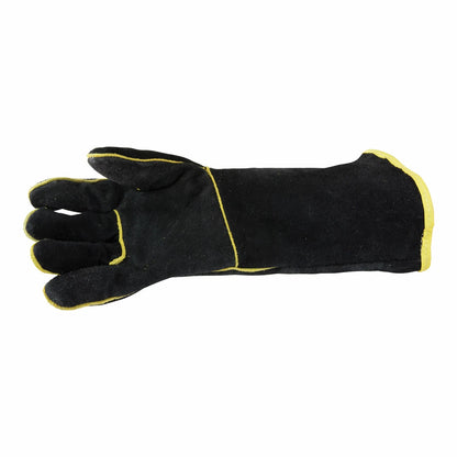 Bossweld 16" Black & Gold Welding Gloves, Heavy Duty, Fully Lined, Extended Length, Reinforced Palm