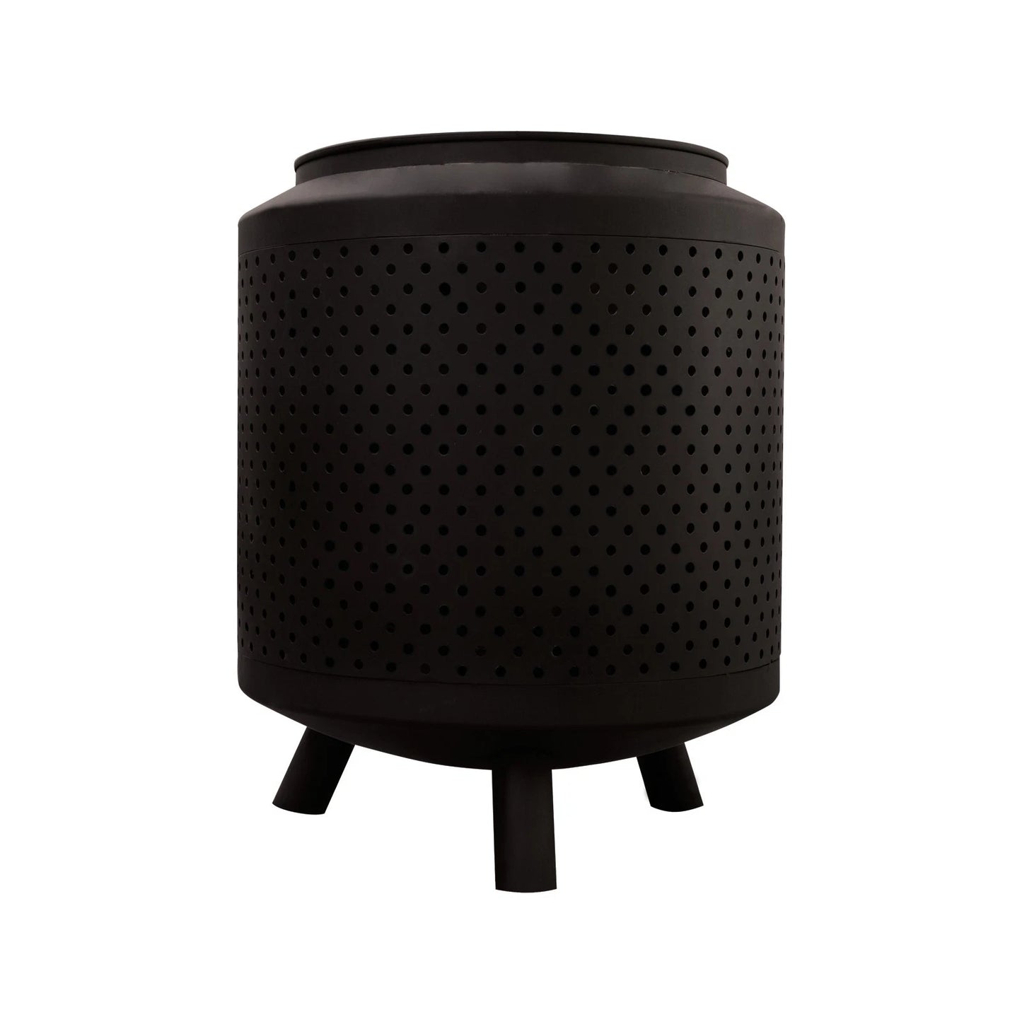 Glow Black Acheron Fire Pit - Durable Steel, 360° View, Easy Assembly, Outdoor Use