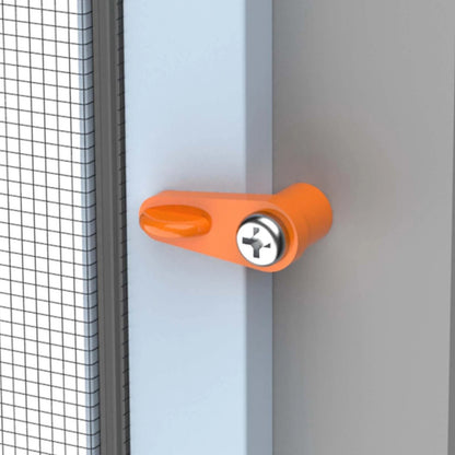 Rolltrak 9mm Black Flyscreen Clip Offset - UV Stabilised Plastic, 20 Pack