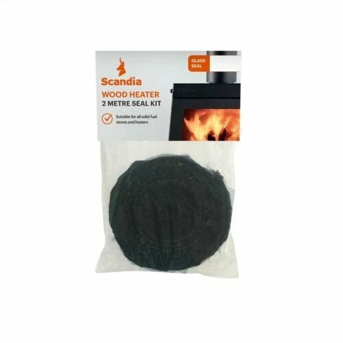 Scandia 20mm Fibreglass Glass Seal for Solid Fuel Stoves and Heaters, 2m Length
