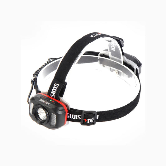 SWISS+TECH 550lm Rechargeable LED Headlamp, 6 Modes, Water-Resistant, Long Battery Life