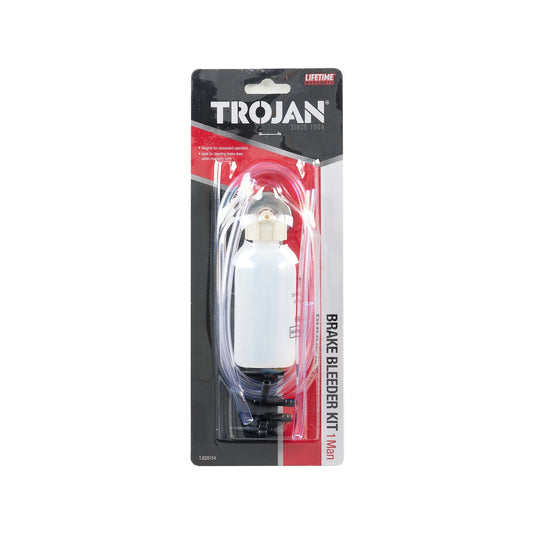 Trojan One Person Brake Bleeder Kit with Magnet & Lifetime Warranty for Easy DIY Maintenance