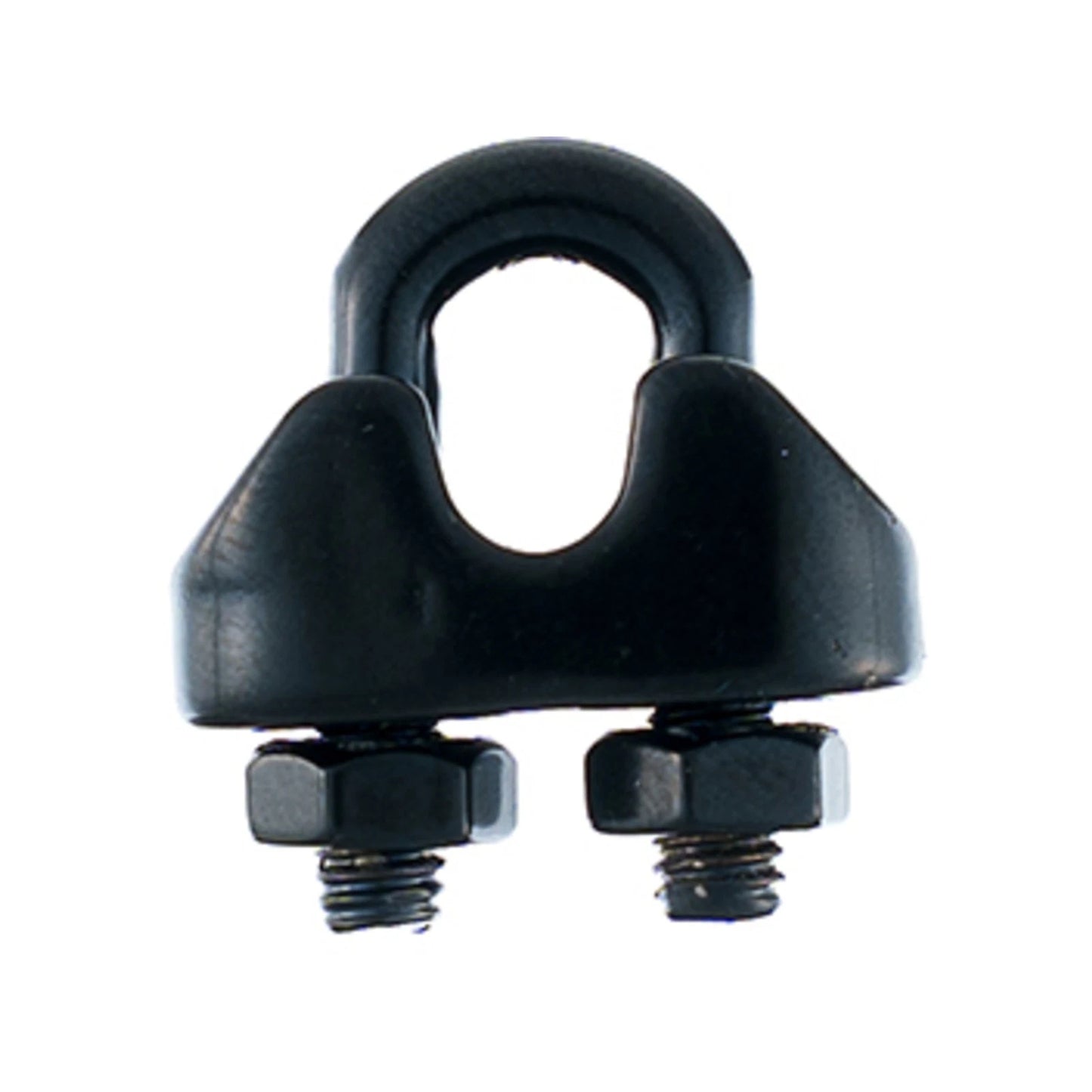 Taskmaster 3mm Black 316 Stainless Steel Wire Rope Grips - 12 Pack, Marine Grade, Swageless