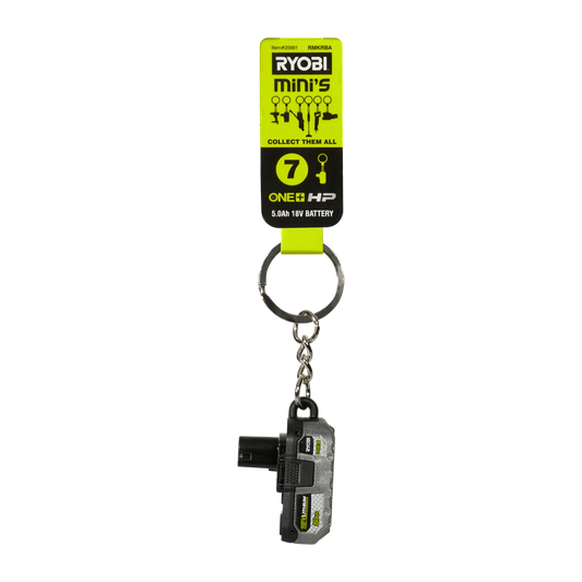 RYOBI MINI's Battery Keyring - Eco-Friendly, Collectible Tool Replicas