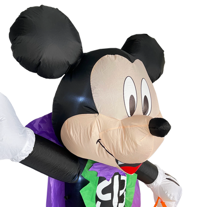 Disney 1.8m Inflatable Halloween Mickey Vampire with LED Lights for Indoor/Outdoor Use