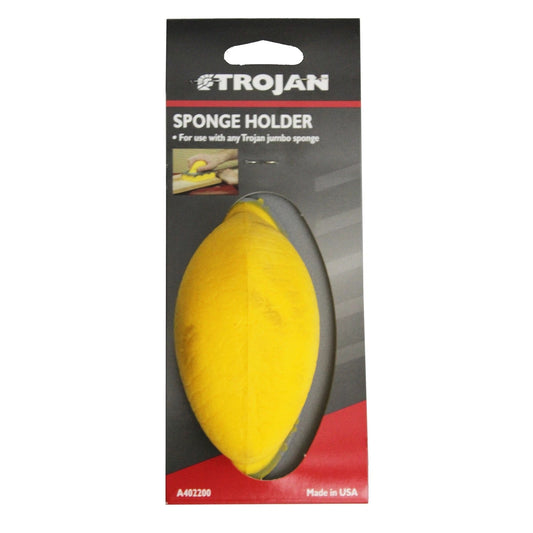 Trojan Sanding Sponge Holder - Ergonomic Foam Handle, Rigid Base, Compatible with Zip Sander Refills