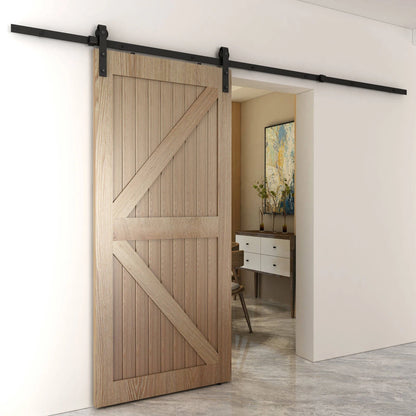 Rolltrak Matte Black Barn Door Track 3000mm - Industrial Style, Easy Install, 100kg Capacity