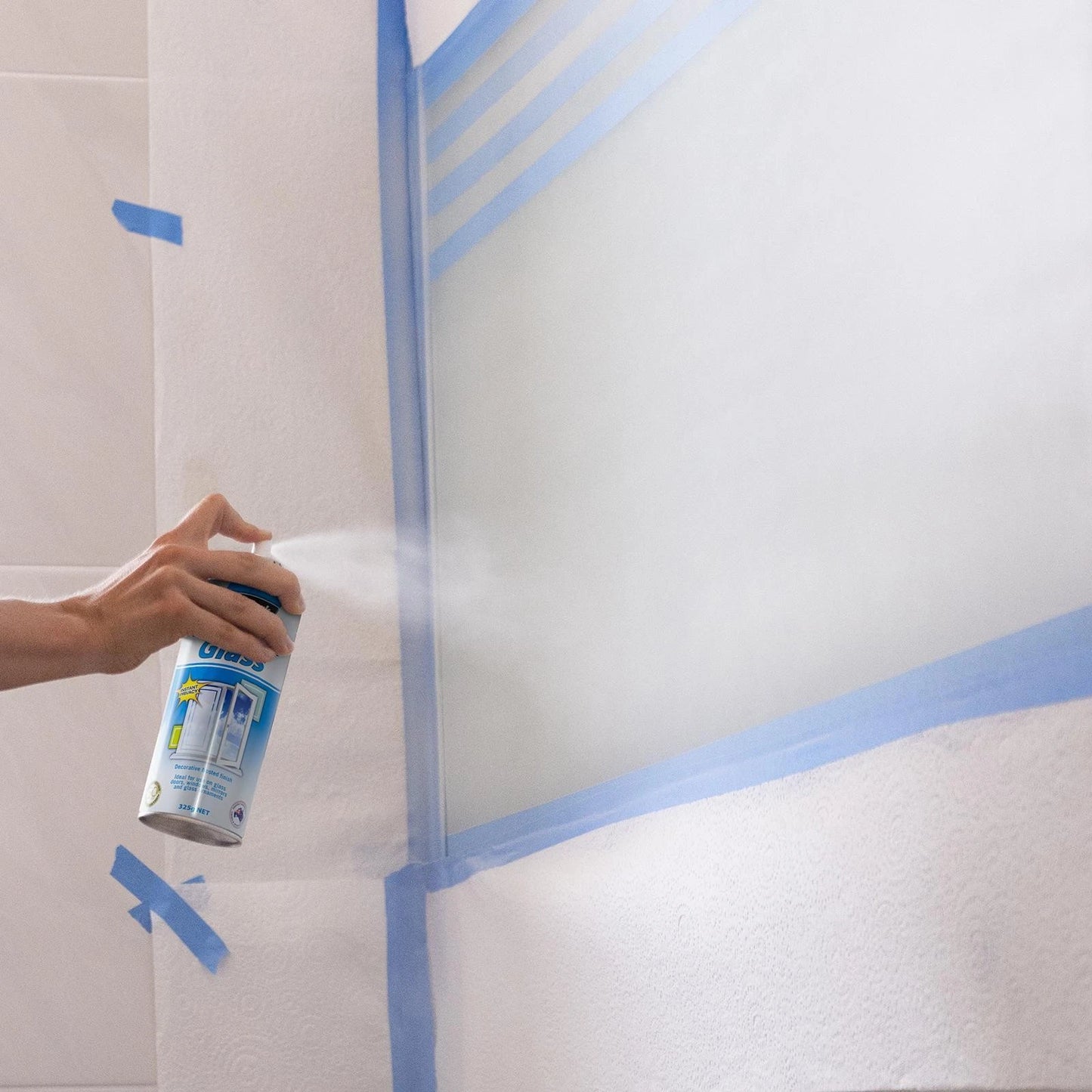 Dy-Mark Frosted Glass Spray Paint 325g - Decorative, Privacy, Light Transmission