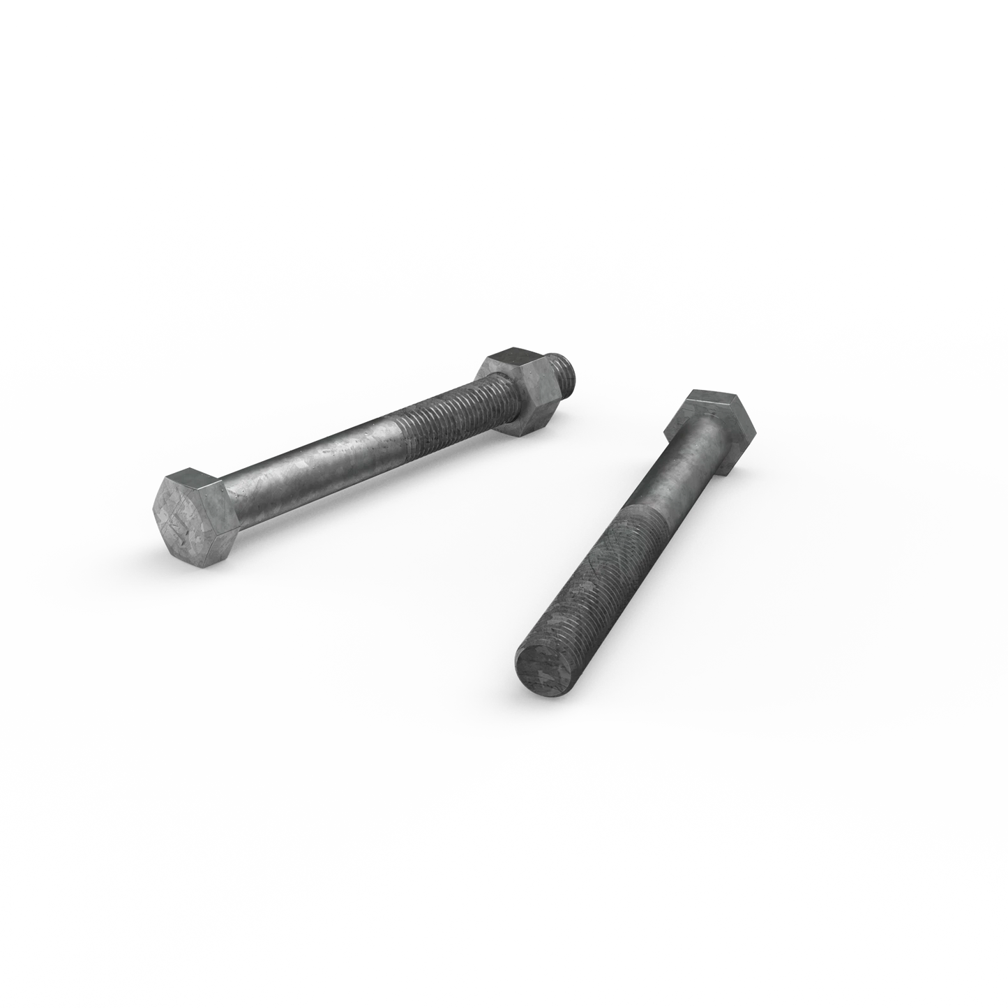 ZENITH M16 x 150mm Galvanised Hex Head Bolts & Nuts - Corrosion Resistant, AS Compliant