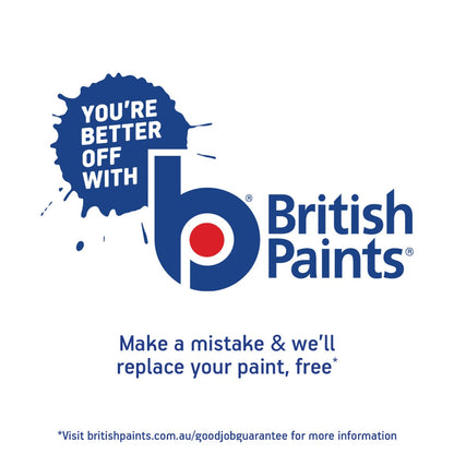 British Paints 1L White Semi Gloss Interior Paint, Wipeable, Low Odour, 8 Year Mould Guarantee