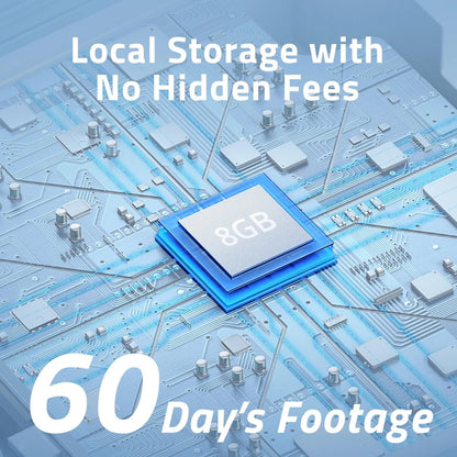 Eufy 2K Solar Security Spotlight Camera, Wireless, AI Detection, No Fees